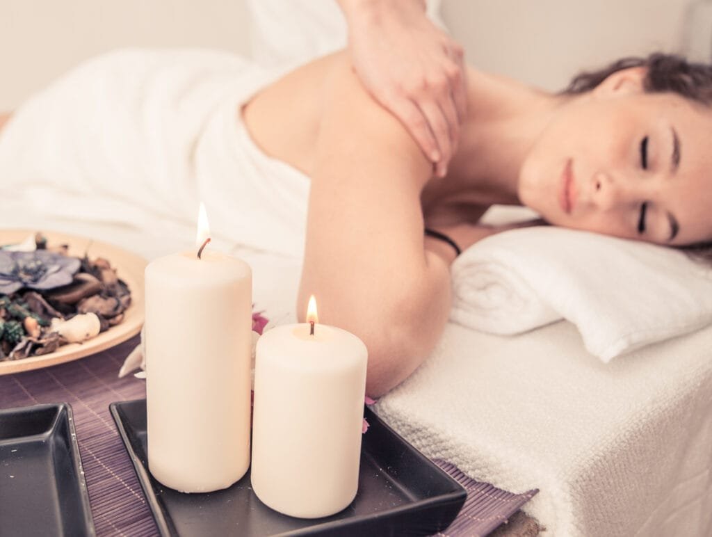 Photo of massage therapy session at Therapeutic Kneads